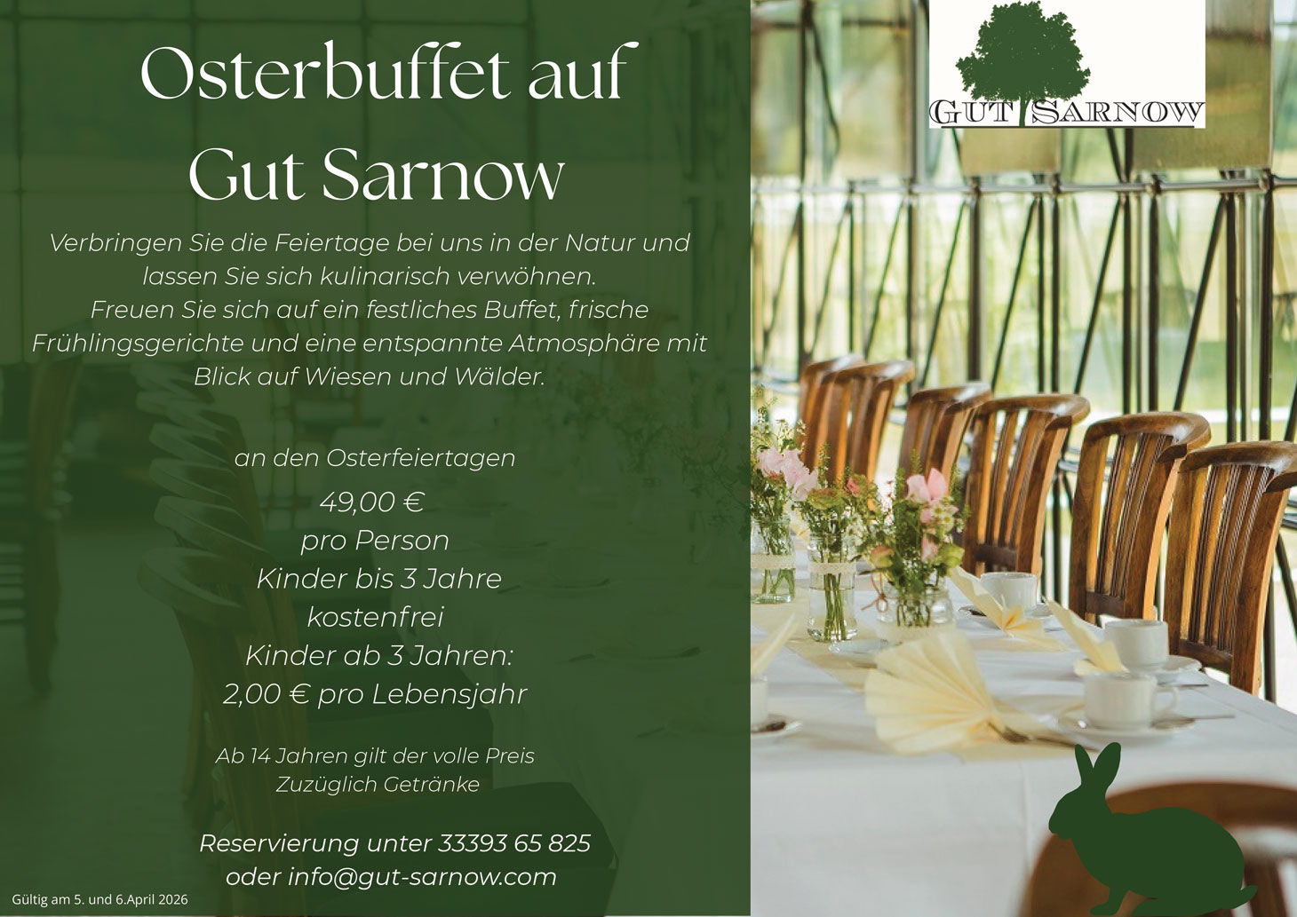 Osterzeit auf Gut Sarnow